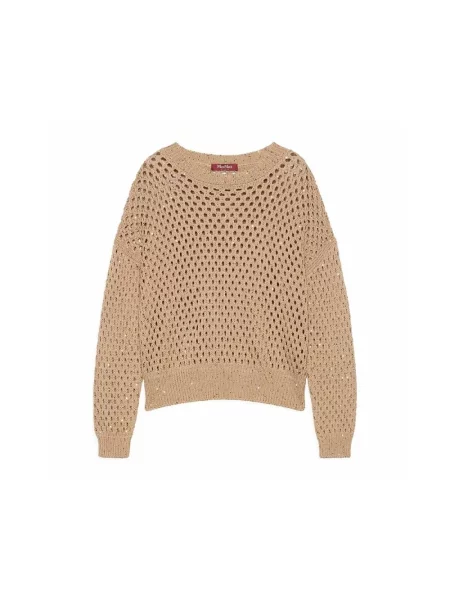Sweter Max Mara brązowy