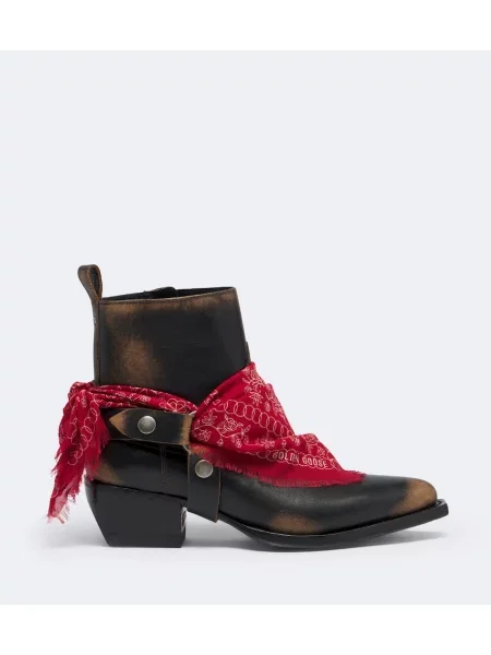 Botine Golden Goose din piele negru
