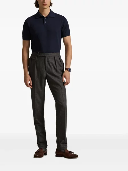 Μικρός κασκέτο Polo Ralph Lauren με χαμηλή μέση υφαίνω διαγωνίως πράσινο