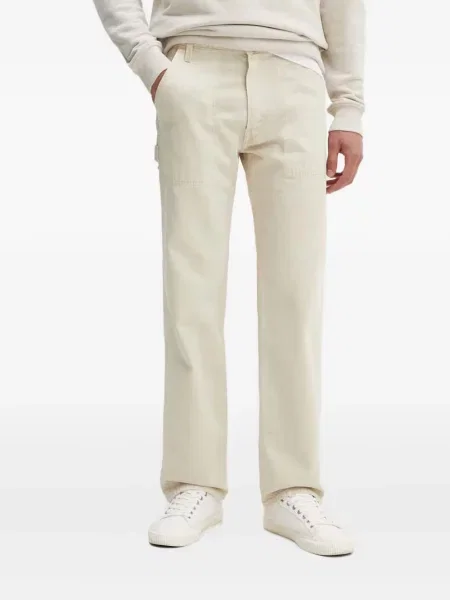 Blugi drepți Levi's® zdrențuiți negru