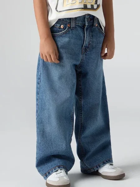 Levi's wide leg traperice za djecu BAGGY JEANS plava