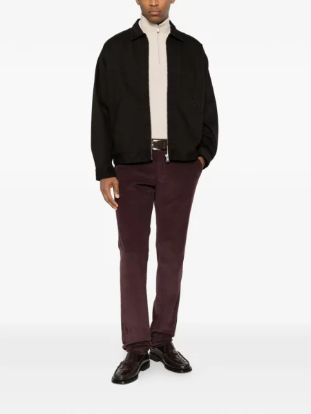 Pantaloni Incotex de catifea cord roșu
