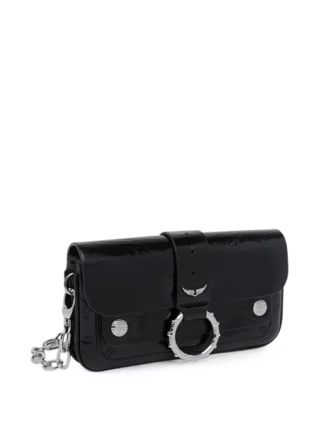 Кожено презрамки колие Zadig&voltaire черно