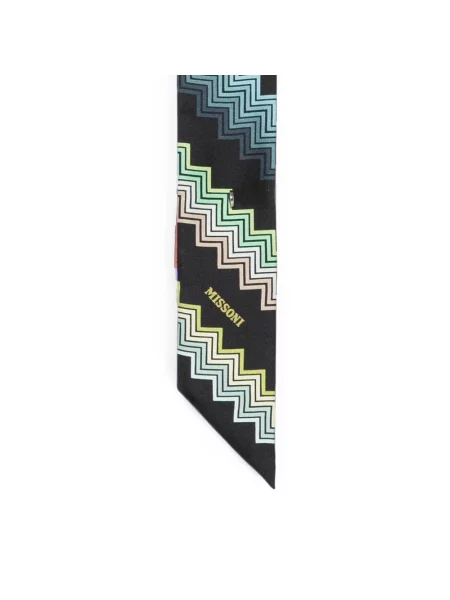 Lniana chusta Missoni z nadrukiem