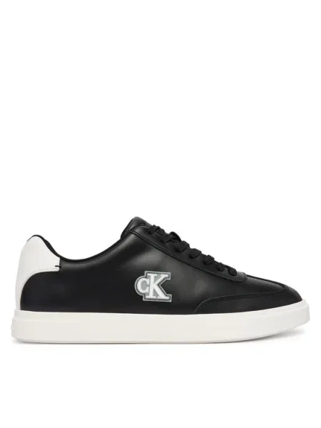 Calvin Klein Sneakersy Low Prof Cupsole Emb Lth čierna