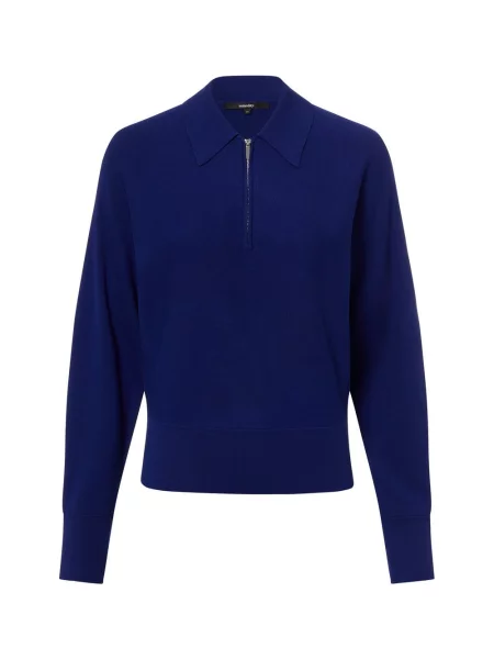 Sweter o kroju regular fit z mieszanki model ‘Tineki’ Someday niebieski