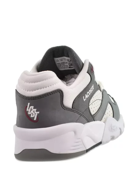Sneakerși Lacoste cu broderie gri