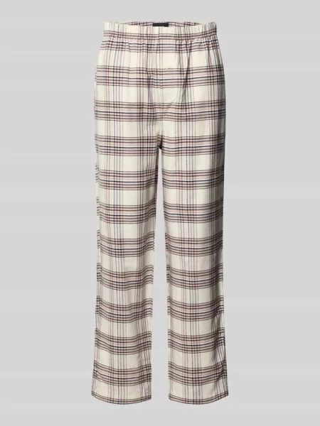 Spodnie od piżamy Holiday Pants z gumką Boss białe