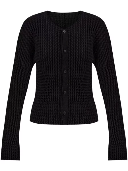Cardigan Issey Miyake plisat negru