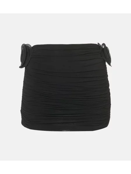 Fustă Magda Butrym cu model floral negru