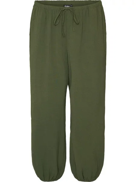 Zizzi Pantaloni FLKIKKA pin verde
