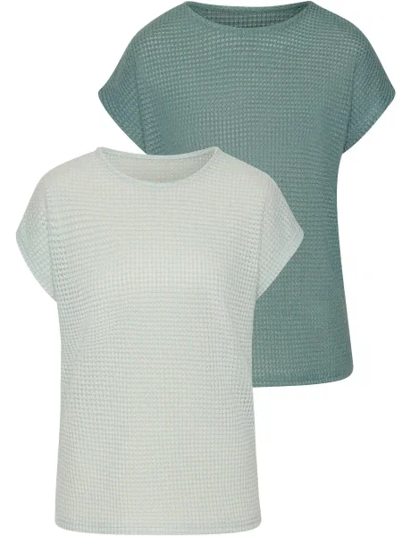 VIVANCE Majica smaragd / meta