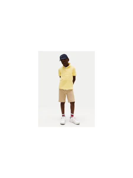 Tommy Hilfiger Polo marškinėliai Flag Regular Fit geltona