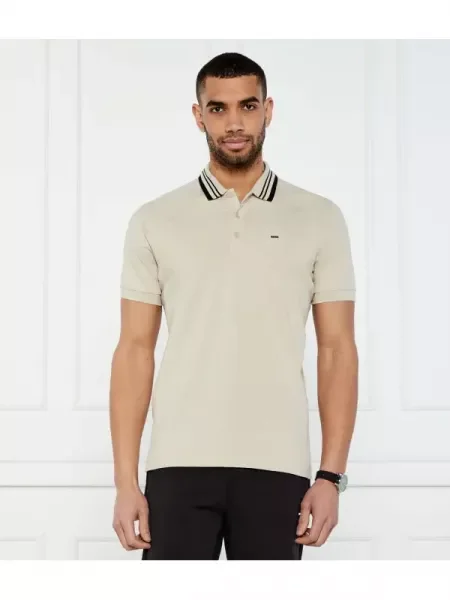 BOSS GREEN Polo Paddy Rib bej