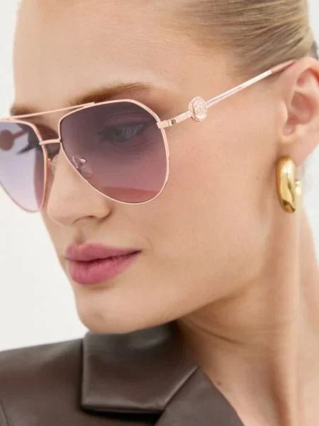 Guess Akcesoria Kobieta Żółty ONE SIZE Okulary Aviator różowe