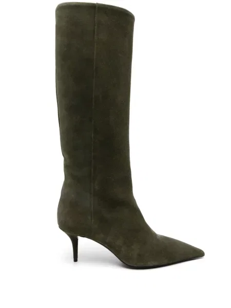 Botine Fabiana Filippi din piele de căprioară verde