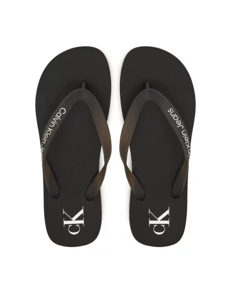 Calvin Klein Jeans Žabky Beach Sandal Transparent Tpu černá