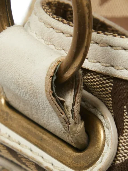 Geantă cu mânere cu lanț Michael Michael Kors cu imagine bej