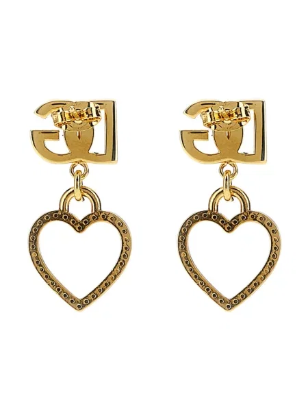 Kolczyki Dolce And Gabbana z logo żółte