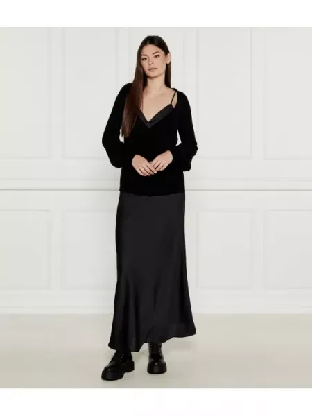 TWINSET Rochie + kötött pulóver | Relaxed fit negru