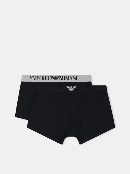 Труси Emporio Armani бавовна/еластан чорний