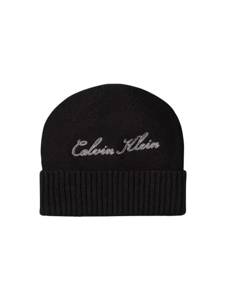 Calvin Klein Čepice antracitová stříbrná černá