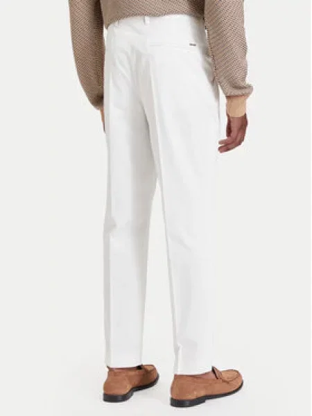 BOSS Chinos kelnes H-Perin Kreminė
