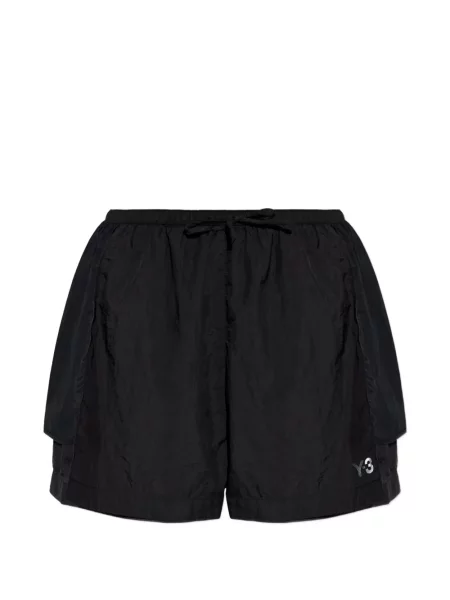 Pantaloni scurți Y-3 cu imagine negru