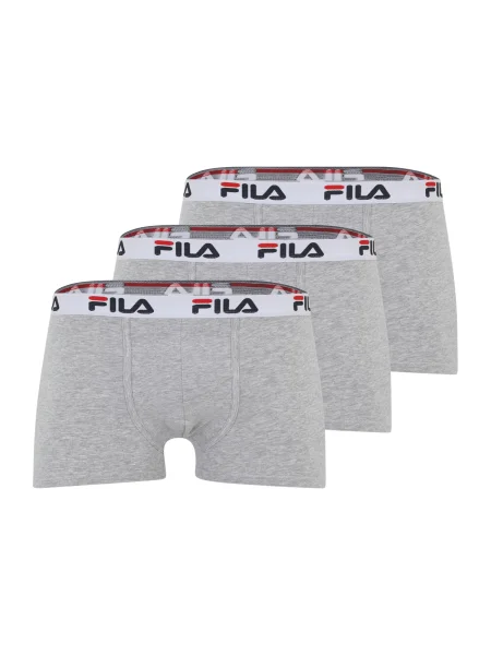 FILA Boxeri gri deschis / gri amestecat / sângeriu negru