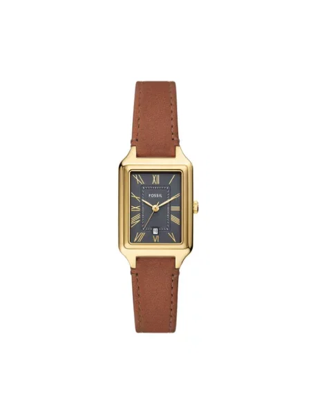 FOSSIL Analogové hodinky RAQUEL hnědá / zlatá černá
