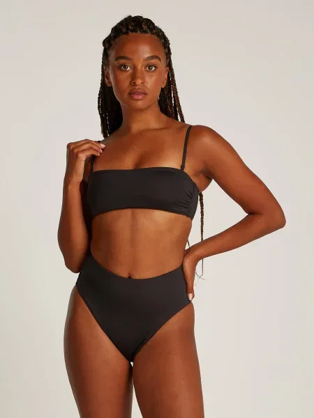 Plavková podprsenka Calvin Klein čierna