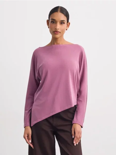 Mohito Asimetrinė palaidinė šviesiai violetinė