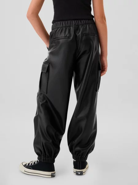 Pantaloni cargo copii Gap negru