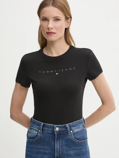 Tričko Tommy Jeans čierna