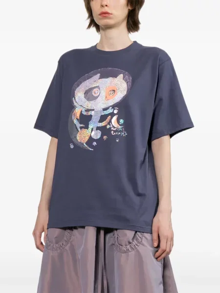 Tricou Tsumori Chisato cu imagine albastru