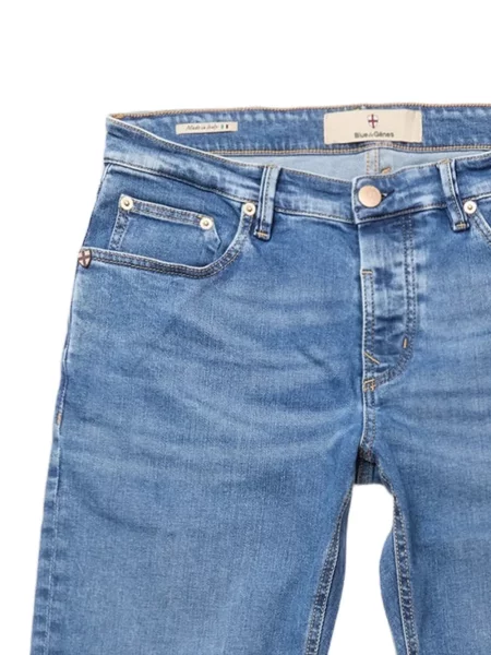 Egyenes szárú farmernadrág Blue De Gênes kék