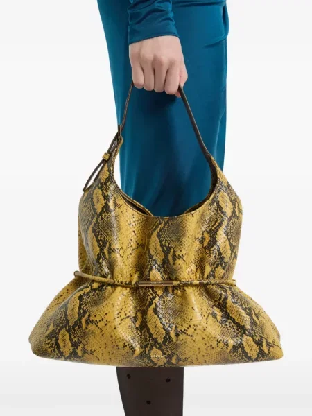 Geantă Balmain din piele galben