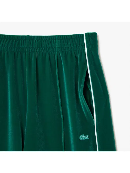 Lacoste Spodnie Dresowe Velours zielone