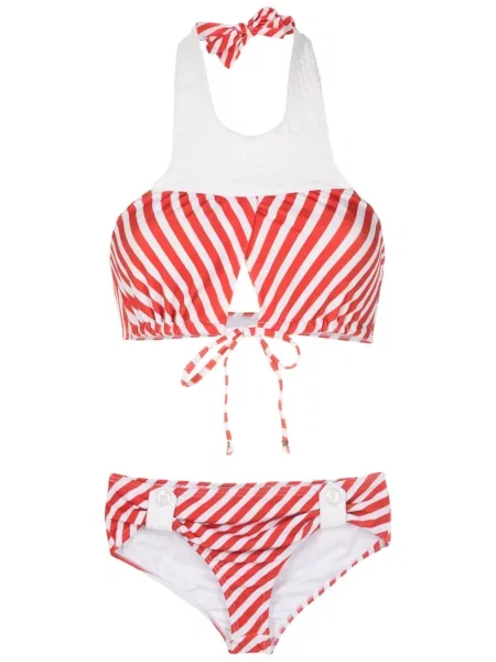 Bikini Amir Slama z dekoltem halter czerwony