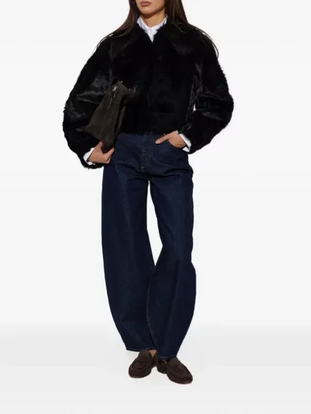 Geacă By Malene Birger cu blană negru