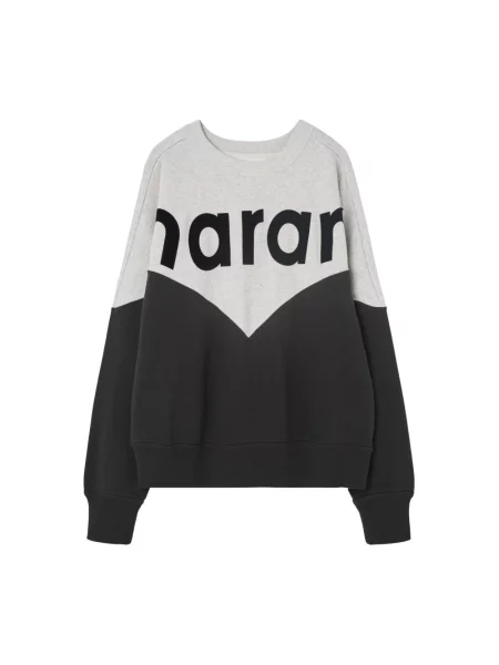 Aksamitna bluza Isabel Marant Etoile szara