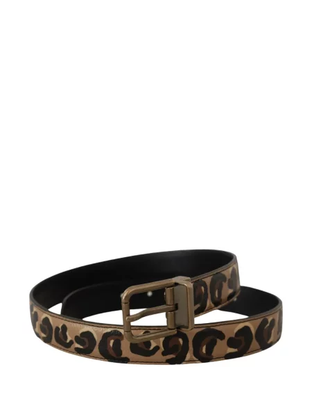 Reversibil curea Dolce & Gabbana cu imagine cu model leopard