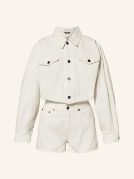 Haikure Džínový Kombinéza Elle krémová