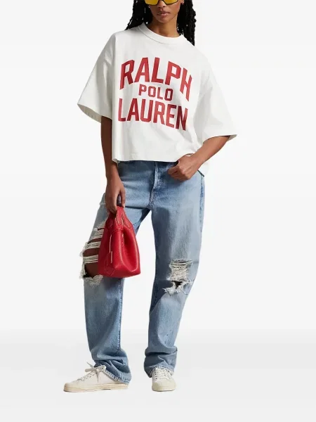 Tricou Polo Ralph Lauren de in scurt cu imagine albastru