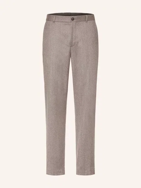 Boss Spodnie Garniturowe Perin Tapered Fit braun brązowe