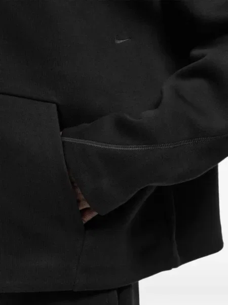 Geacă Nike cu cordon alergare negru