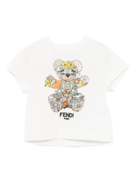 Dětské tričko Fendi bílé