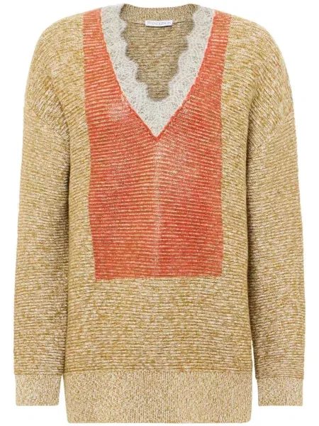 Pulover Jw Anderson din dantelă auriu