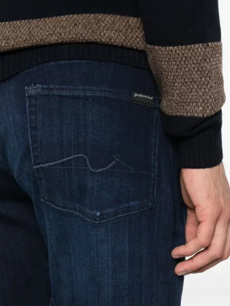 Blugi 7 For All Mankind cu 5 buzunare albastru