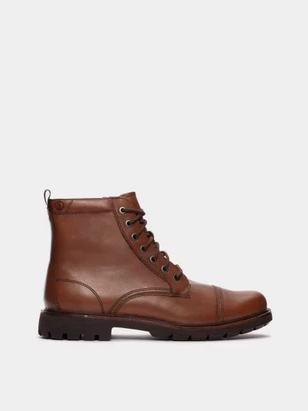 Clarks Черевики Темно-коричневий Текстиль коричневі